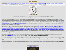Tablet Screenshot of leorecords.com